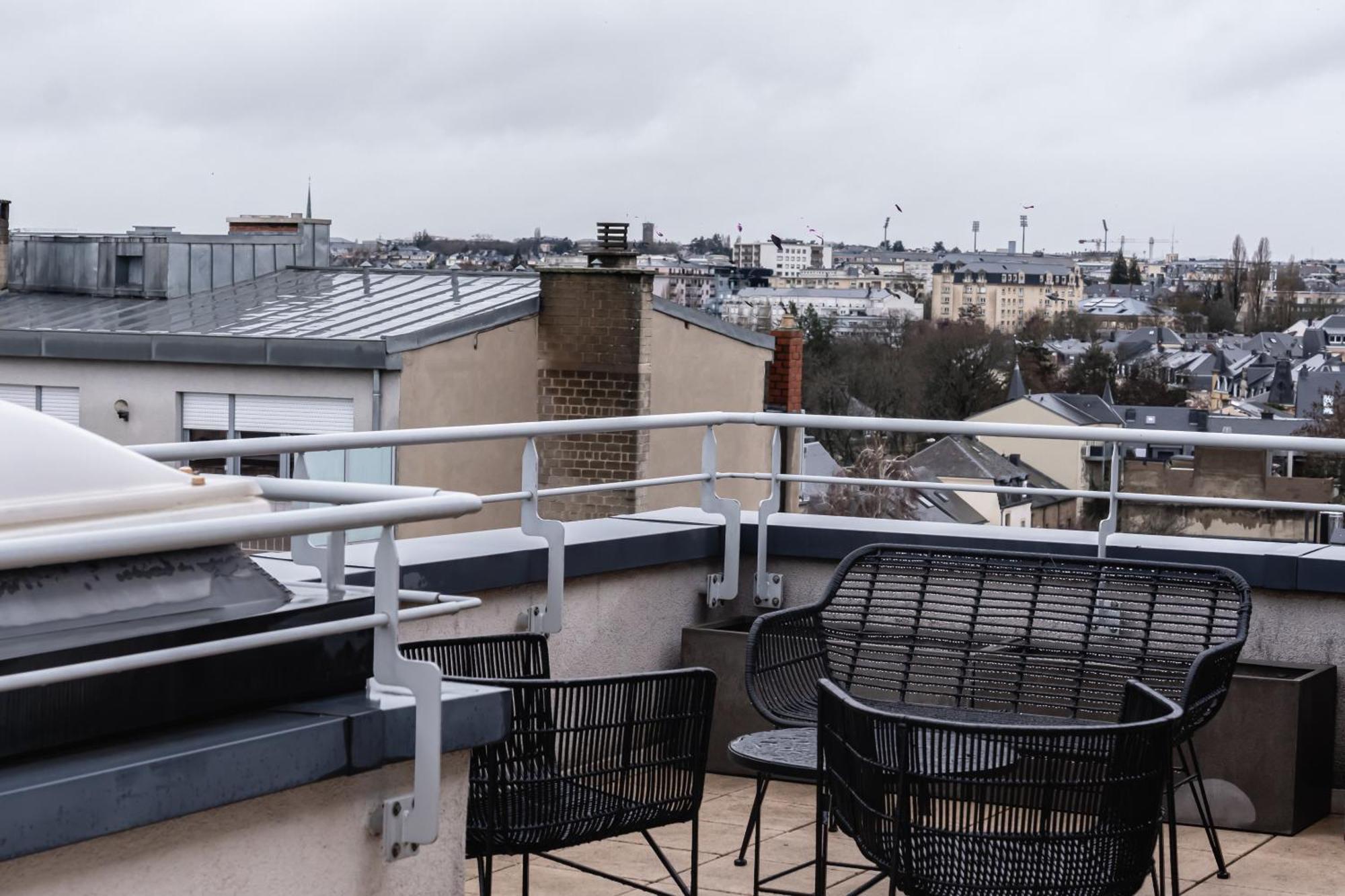 ルクセンブルクLux Penthouse - Office, Terrace, Gym & Parkingアパートメント エクステリア 写真
